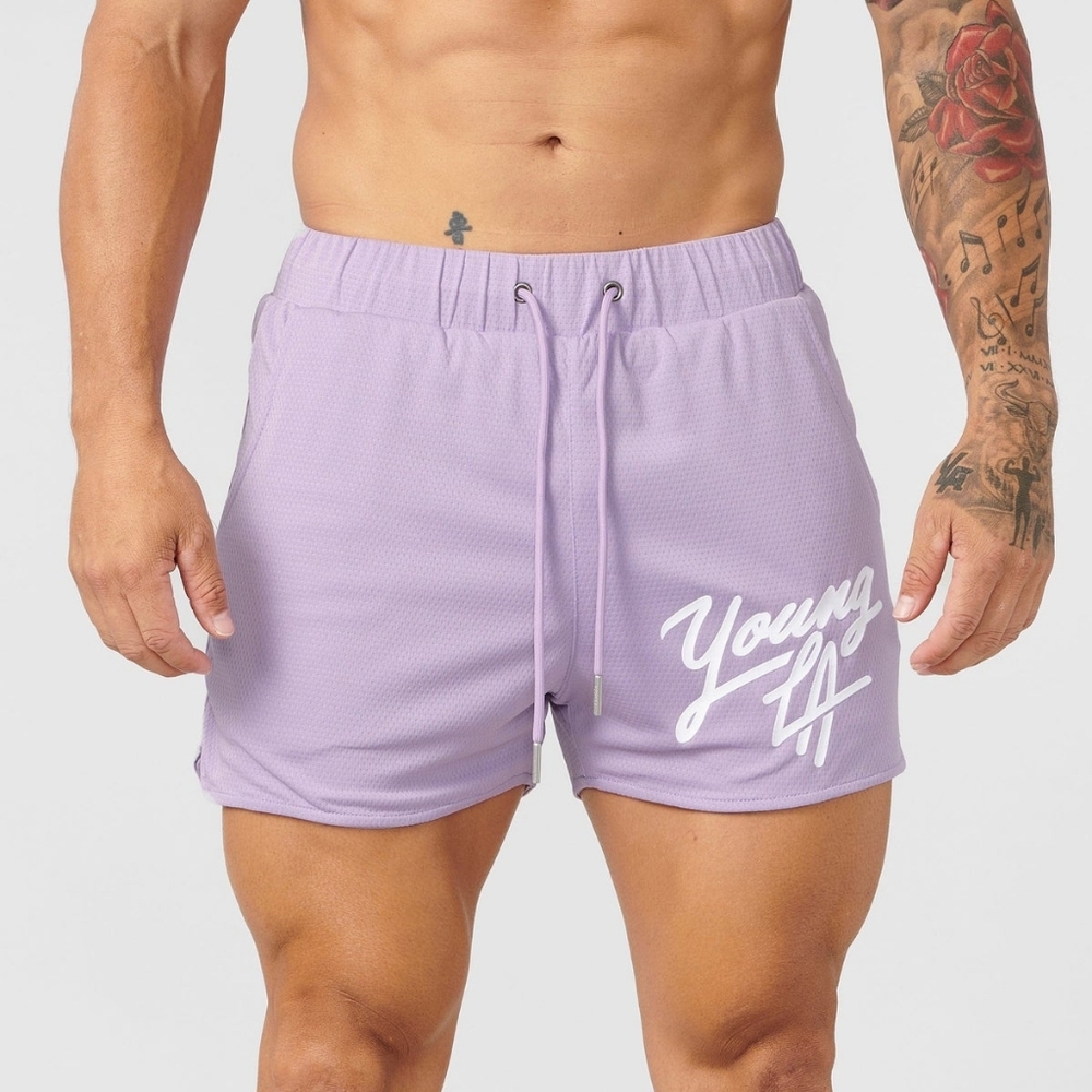 YoungLA Men's Lavender Athletic Shorts